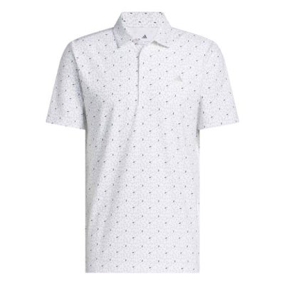 adidas Ultimate365 + Soft Print Polo Shirt KE8343 White/Sage