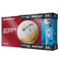 TaylorMade SpeedSoft Golf Balls White Plus Bonus Sleeve